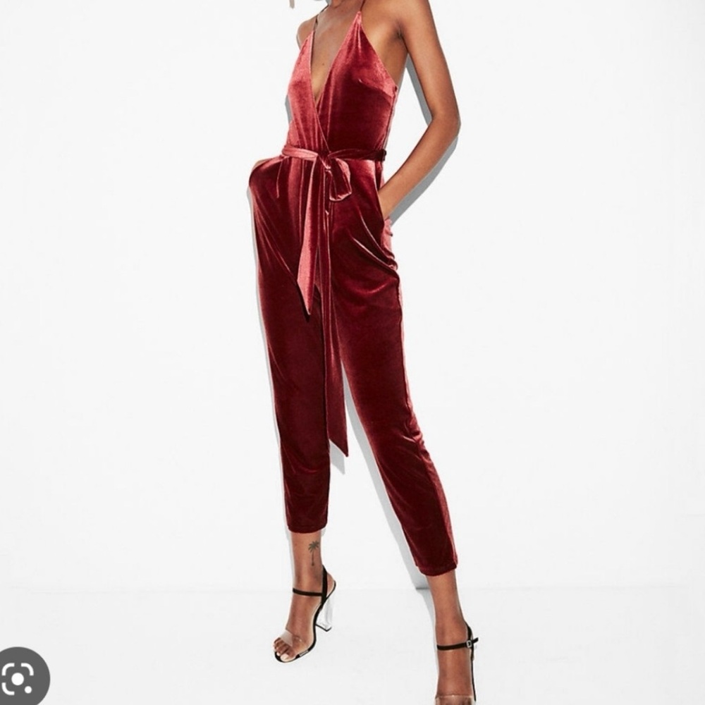 Express Velvet Jumpsuit